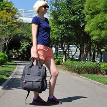 Carica l&#39;immagine nel visualizzatore di Gallery, ALLCAMP Zaino Mamma Multifunzione neonato Fasciatoio Bambino Nero-1