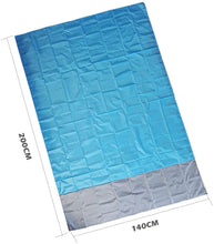 Carica l'immagine nel visualizzatore di Gallery, ZFYQ Coperta da Spiaggia, 140x200cm Anti Sabbia Impermeabile Portatile Coperta da Picnic con 4 Picchetti Fixed per Picnic, Spiaggia, Viaggi, Escursionismo, Campeggio e Altro