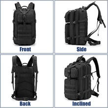 Carica l&#39;immagine nel visualizzatore di Gallery, SPAHER Zaino Militare, Nero Zaino Tattico 40L di Grande Capacità Impermeabile Pacchetto di Assalto Dell&#39;esercito 3 Giorni Assault Pack Bag con Sistema Molle per Trekking, Viaggio, Campeggio