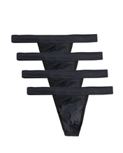 Carica l'immagine nel visualizzatore di Gallery, CSMARTE Uomo Tanga Mutande Perizomi Slip Morbidi Intimo (4 Nero, Large) - Ilgrandebazar