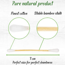 Carica l&#39;immagine nel visualizzatore di Gallery, BLUZELLE [200 pezzi] Bamboo Buds, tamponi di cotone 100% privi plastica e... - Ilgrandebazar
