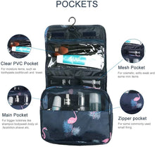 Carica l'immagine nel visualizzatore di Gallery, Beauty Case da Viaggio, YumSur Appeso Toiletry Organizer Travel trousse per donne e uomini - perfetto per viaggio/all'aperto Fenicottero Della Marina