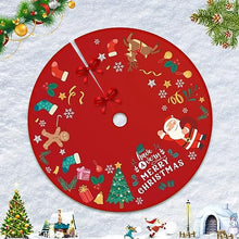 Carica l'immagine nel visualizzatore di Gallery, RUNMKUO Gonna per Albero di Natale,36 inches / 90 cm Decorazioni Natalizie, Tappeto Albero di Natale Gonna Base Tappetino Copertura per Decorazione Capodanno Casa Festa Forniture
