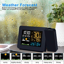 Carica l&#39;immagine nel visualizzatore di Gallery, Kalawen Justech  Orologio Proiezione Soffitto Temperatura Esterna Interna con Sensore...