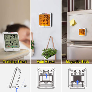 ThermoPro TP53 Termometro Igrometro Interno Misuratore di Small, White - Ilgrandebazar