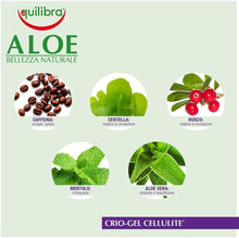 Carica l&#39;immagine nel visualizzatore di Gallery, Equilibra Corpo, Aloe Crio-Gel Cellulite, Gel Fresco a Base di Aloe Vera, Favorisce la Circolazione Periferica, Contrasta Ritenzione Idrica, Cellulite e Pelle a Buccia d&#39;Arancia, 200 ml