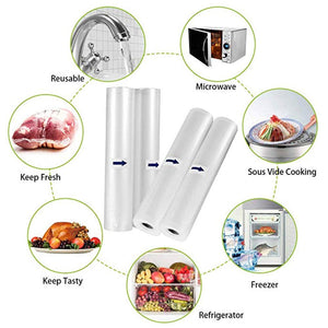 Donimp - 2 Rotoli Sacchetti Sottovuoto Alimenti Goffrati - Alta Qualità -...