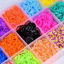 Carica l&#39;immagine nel visualizzatore di Gallery, Queta 6800 Elastici Loom Nastri Box Fai da Te Braccialetti Kit con... - Ilgrandebazar