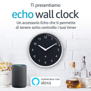 Echo Wall Clock - Tieni sotto controllo i tuoi timer. Richiede un WHITE - Ilgrandebazar