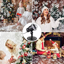 Carica l&#39;immagine nel visualizzatore di Gallery, Proiettore Luci Natale con Fiocco di Neve, Proiettore Natale Esterno ed Interno IP65 con Telecomando,Decorazioni Natalizie per la Casa,Adatto per Natale,Compleanno, Capodanno