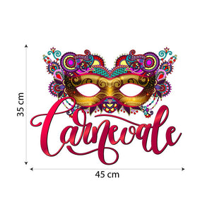 kina CRC0001 Vetrofania Carnevale 100% Riutilizzabile Decorazioni per... - Ilgrandebazar