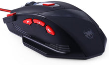Carica l'immagine nel visualizzatore di Gallery, ZELOTES T90 Mouse da Gioco, ad Alta Precisione 9200 DPI Mouse Gaming con Design di 8 Pulsanti ,Cartucce di Peso Regolabile per PC Laptop Computer Notebook,Nero