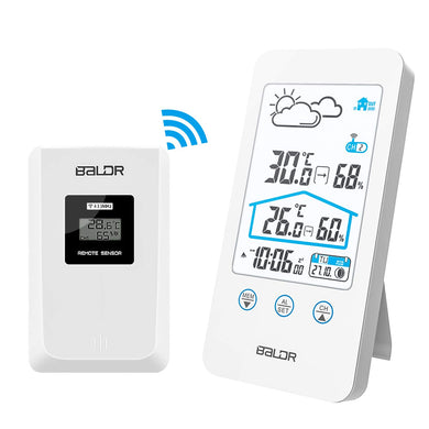 ZILI Stazione meteorologica Senza Fili, termometro Esterno Fili bianco - Ilgrandebazar