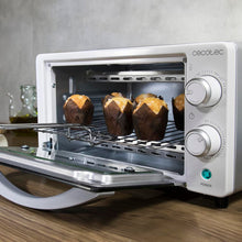 Carica l'immagine nel visualizzatore di Gallery, Cecotec Forno da tavolo Bake&amp;Toast 1090 White, 10 l, 1000 W, timer 60 min, temperatura regolabile fino a 230 °C, teglia, griglia e pinze.