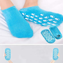 Carica l&#39;immagine nel visualizzatore di Gallery, 2 Paia di Calzini Idratanti, Calzini in Gel Idratante Morbidi Idratanti per i Piedi per Donne e Uomini, Piedi Asciutti Idratanti Calzini in Silicone Idratanti per Piedi in Gel di Cotone(Blu Rosa)