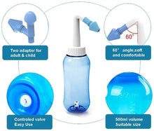 Carica l'immagine nel visualizzatore di Gallery, 300ml Lavaggio Nasale,Irrigatore Nasale Manuale per Lavaggi Nasali Neti Lota manuale per Irrigazione nasale Naso Pulizia Bottiglia