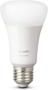 Philips Lighting Hue White Lampadina LED Connessa, con Bluetooth, Attacco E27, Dimmerabile, Tutte le Sfumature della Luce Bianca, 1 Pezzo