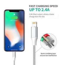 Carica l'immagine nel visualizzatore di Gallery, Aioneus Cavo iPhone 1.8M Ricarica Caricabatterie iPhone Certificato MFi Lungo Cavo Lightning, Carica Rapida Caricatore per iPhone 14 13 12 Pro Max Mini 11 SE 2020 X XS XR 8 Plus 7 6s 6 5 5s 5c iPad