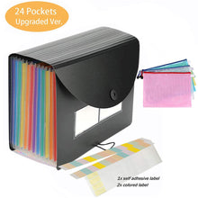 Carica l&#39;immagine nel visualizzatore di Gallery, MonQi Cartella Portadocumenti con Coperchio, 24 Tasche, per 24 Tasche