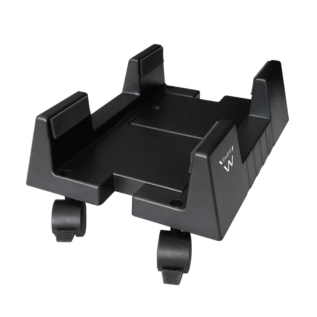 Ewent EW1290 Portacase, Supporto per PC case con rotelle Bloccabili, Nero - Ilgrandebazar
