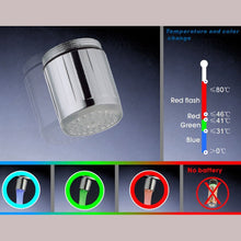 Carica l&#39;immagine nel visualizzatore di Gallery, 2 pezzi Acqua rubinetto LED colorato con 3 colori che cambiano Termica,... - Ilgrandebazar
