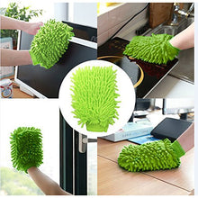 Carica l&#39;immagine nel visualizzatore di Gallery, YuCool 4 pezzi in microfibra auto pulizia guanti da bagno con 2 asciugamani,... - Ilgrandebazar
