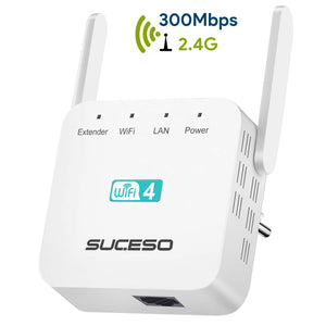 SUCESO Ripetitore Wifi Wireless WiFi Extender 300Mbps/2.4GHz, –