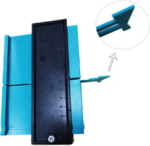 Carica l'immagine nel visualizzatore di Gallery, Gauge Contour, Yisscen Plastic Gauge Duplicator Profile Strumento di misura - 5 pollici / 127mm Template Arc Frame Laminate Tiling Edge Shaping (blu)
