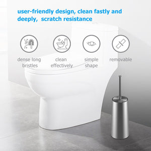 Homemaxs Scopino Bagno e Portascopino WC, per WC in Medium, Silver - Ilgrandebazar