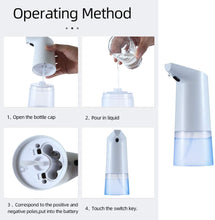 Carica l'immagine nel visualizzatore di Gallery, 350ml Dispenser Automatico di Sapone Schiumogeno con Sensore a Infrarossi Distributore Sapone Liquido Senza Contatto