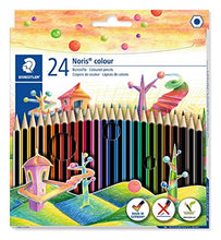 Carica l&#39;immagine nel visualizzatore di Gallery, STAEDTLER matite colorate Noris Colour, confezione da 24 colori con tonalità... - Ilgrandebazar