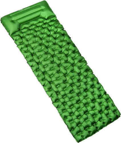 QcoQce Ryaco Materasso da Campeggio Gonfiabile, 193 * 57 * 6cm Verde Oliva