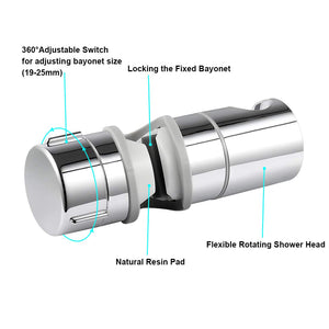 [2019 Nuovo] Joyoldelf Supporto Doccia 19-25 mm ABS Regolabile Ricambio...