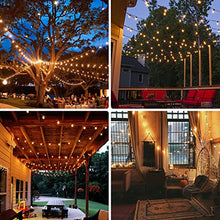 Carica l'immagine nel visualizzatore di Gallery, DSLebeen Catena Luminosa Esterno 15M/50FT Luci da Esterno Giardino 27+3 G40 LED Lampadine di Ricambio Catena Luminosa Decorazione per Casa Caffè Giardino Festa Matrimonio Terrazzo Partito