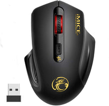 Carica l'immagine nel visualizzatore di Gallery, Mouse Senza Fili - iAmotus Wireless Mouse 2.4G con Ricevitore USB, 3 Livelli DPI Regolabile Mouse Ergonomico Risparmio Energetico con Click Silenzioso for Notebook,PC, Laptop, Computer, Macbook - Nero