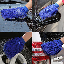 Carica l&#39;immagine nel visualizzatore di Gallery, YuCool 4 pezzi in microfibra auto pulizia guanti da bagno con 2 asciugamani,... - Ilgrandebazar