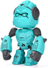 Carica l'immagine nel visualizzatore di Gallery, ALLCELE Giocattolo Gorilla in Lega Bambini, Giocattolo Robot Divertente interattivo, Occhi Touch Control LED, Regalo di Compleanno, Giocattoli Robot Gorilla per Bambini sopra i 3 Anni (Blu)