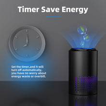 Carica l'immagine nel visualizzatore di Gallery, CONOPU Purificatore D'aria, Air Purifier Portable HEPA H13 Filtro, Purificatore Aria Portatile Elimina Odori, Timer, per Camera Da Letto, Bagno, Soggiorno, Seminterrato, nero