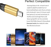 Carica l'immagine nel visualizzatore di Gallery, Yosou Cavo USB C, Cavo USB Tipo C 2M Cavo di Ricarica Rapida 2Pezzi Caricabatterie in Nylon Intrecciato per Samsung S8 S9 S10 A30 A40 A50 A70 A20e,Huawei P9 P20 P10 P30,Xiaomi,Sony,Google Pixel