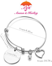 Carica l&#39;immagine nel visualizzatore di Gallery, Anson&amp;Hailey braccialetto Best Friends e Inspirational braccialetto braccialetti dell&#39; amicizia, regolabile, regali, gioielli Sister Gift.