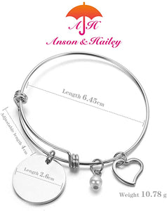 Anson&Hailey braccialetto Best Friends e Inspirational braccialetto braccialetti dell' amicizia, regolabile, regali, gioielli Sister Gift.
