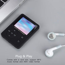 Carica l&#39;immagine nel visualizzatore di Gallery, Lettore Musicale MP3 MP4, Lettore HiFi con Schermo a Colori Portatile Leggero e Sottile Lettore Musicale MP3 MP4 Pulsante Rotondo USB2.0(黑色)