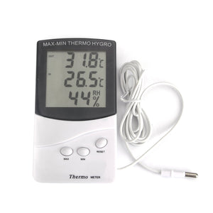 Elifestore - Igrometro Digitale con Schermo LCD, per casa, Parete, bianco - Ilgrandebazar