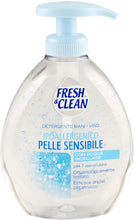 Carica l&#39;immagine nel visualizzatore di Gallery, Fresh &amp; Clean Detergente Mani -Viso Ipoallergenico Pelle Sensibile 300 ml