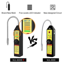 Carica l'immagine nel visualizzatore di Gallery, Elitech WJL-6000S Freon Rilevatore di perdite Rilevatore di perdite alogene Rilevatore di perdite di gas refrigerante HVAC Aria condizionata R22 R410A R134A CFC HCFC Indicatori HFC Alta precisione