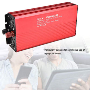 Zerodis Inverter Onda Sinusoidale Pura Convertitore 12V 220V 2000W A - Ilgrandebazar