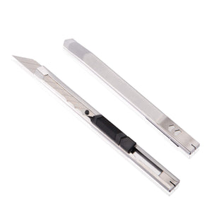 Ehdis® Light Duty 9 millimetri Snap Fuori 30 gradi Lame Slim guaina argento - Ilgrandebazar