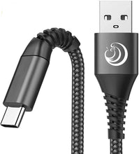 Carica l'immagine nel visualizzatore di Gallery, Cavo USB C, Cavo USB Tipo C [2Pezzi 2M] Caricatore Ricarica Rapida Intrecciato Carica Cavo Caricabatterie per Samsung S20 Fe Plus S21 S8 S9 S10 A50 A70 A41 A51 A71 A42 A52 A20e A21s A12,Xiaomi,OnePlus