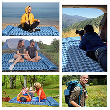 Carica l&#39;immagine nel visualizzatore di Gallery, BLUEVER Materassino da Campeggio,Letto per Dormire All&#39;aperto Tappetino da Campeggio Gonfiabile Leggero per Escursionismo, Zaino in Spalla, Amaca, Tenda, Campeggio (Blue)