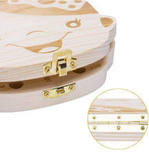 Carica l&#39;immagine nel visualizzatore di Gallery, Denti salva box per bambini e bambina (italiano), Scatola Porta Dentini da Latte,Bambini in legno ricordo regalo, Accumulazione dei denti (Ragazza)